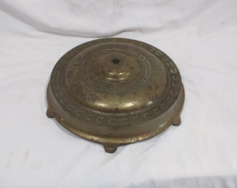 Lamp Base, Arts & Crafts, Antique Turn of the Century Lighting Salvage, Large Lamp Part, Repurpose