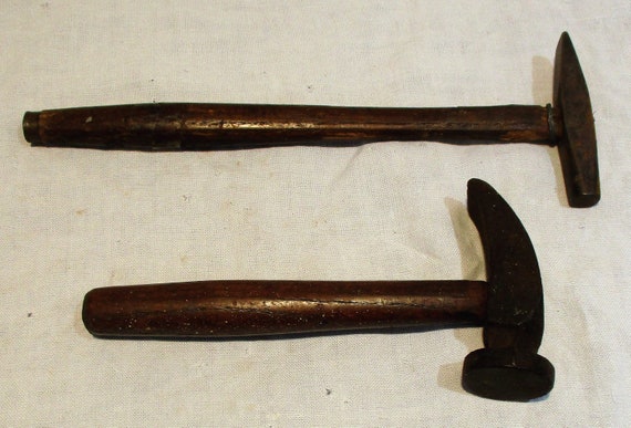 Cobbler's Hammers, Pair of Antique Hammers, Old Shoemaker's Tools
