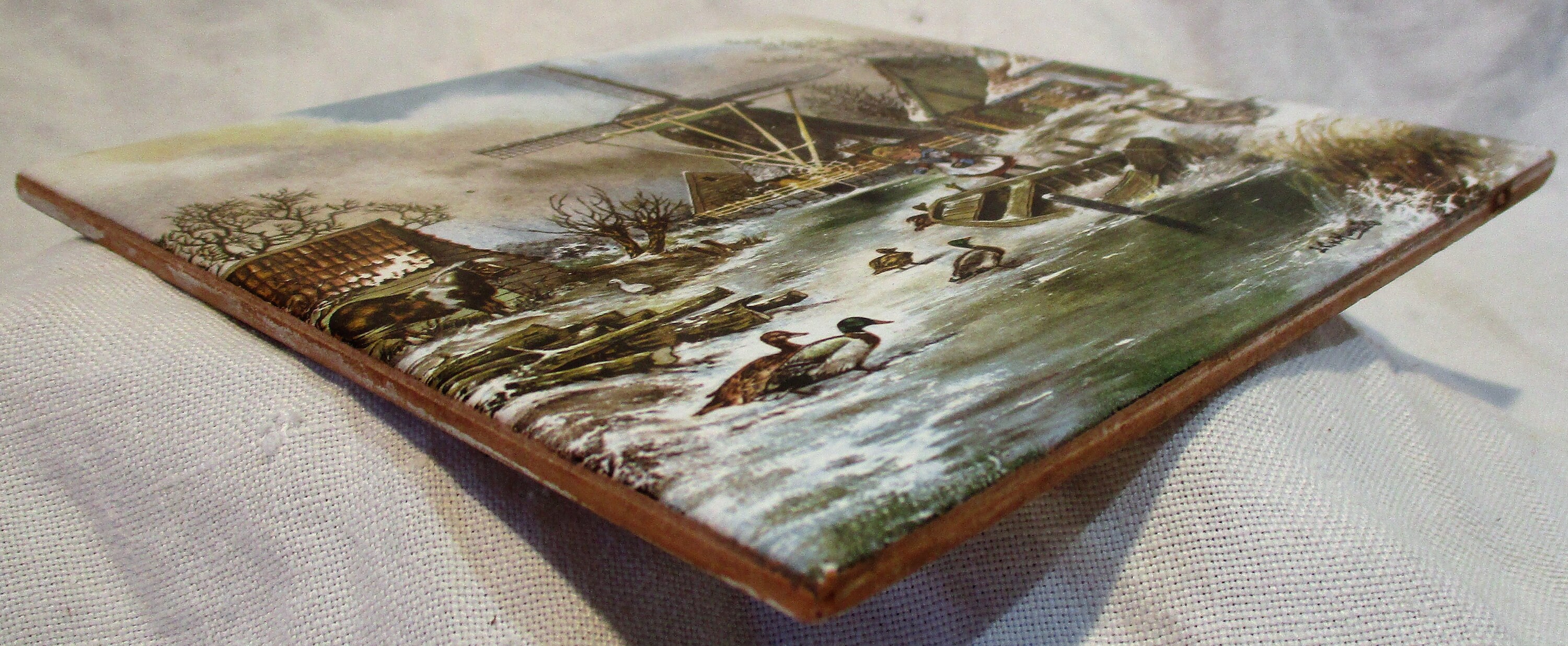 Azulejo Delft azulejo de molino de viento policromado escena | Etsy