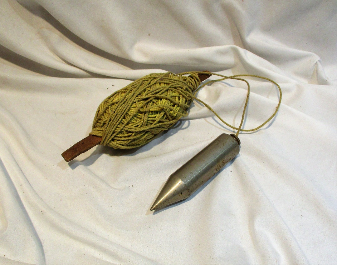 Plumb Bob, Large Vintage Carpentry Tool, Hanson Antique Hardware and