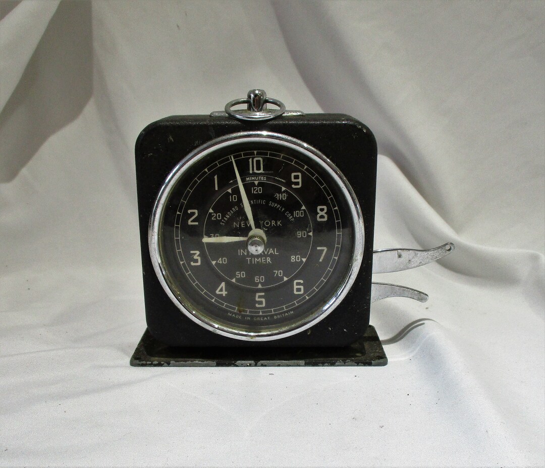 Photography Darkroom Timer, Vintage English Clock Vintage Interval