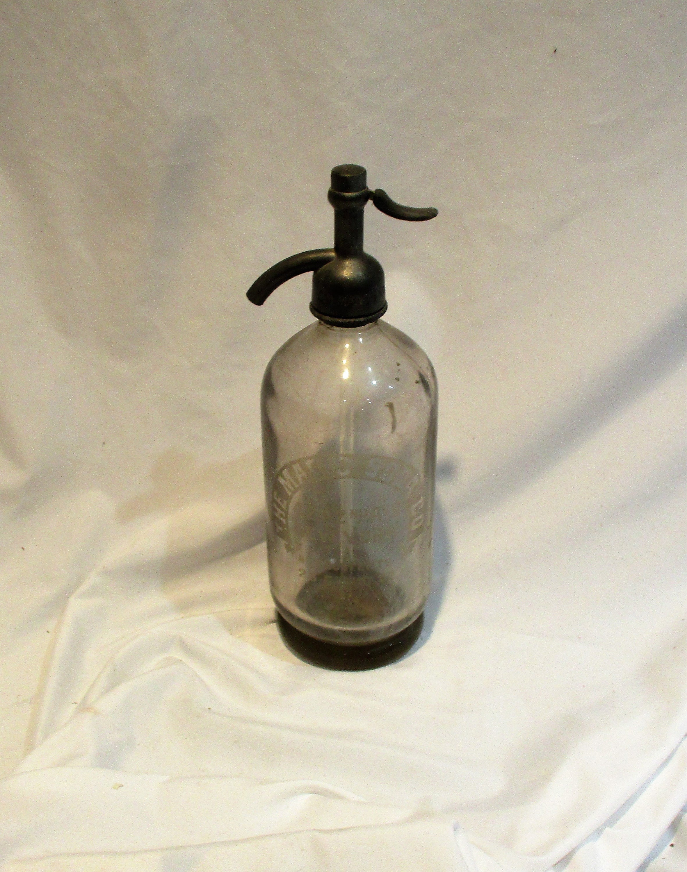 Vintage Magic Soda Company Seltzer Bottle New York City Barware Salvage