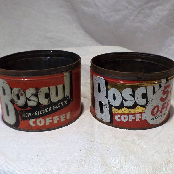 Antique Coffee Tins Etsy