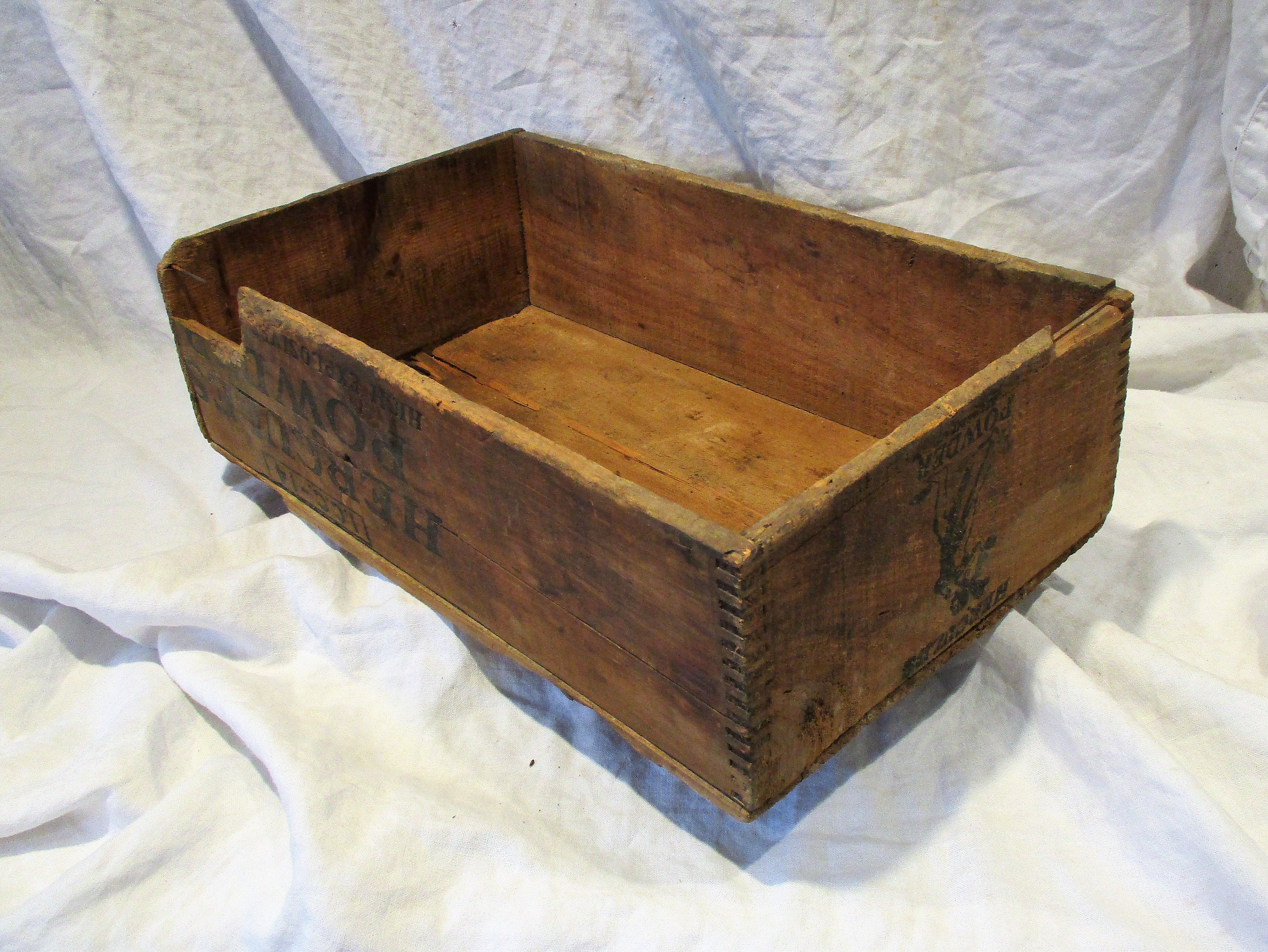 Dynamite or Powder Box, Antique Box, Old Wood Mining Crate