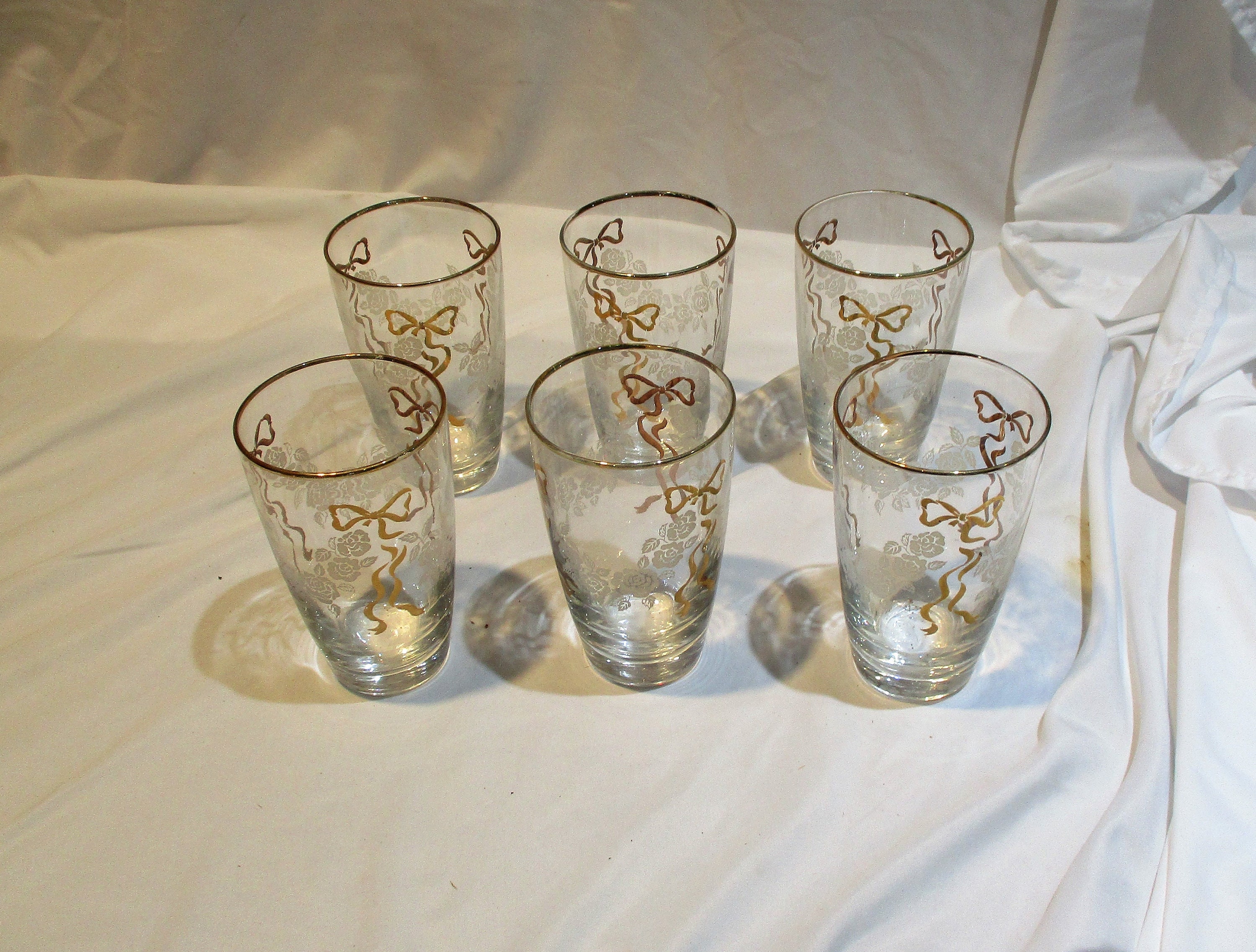 Vintage Highball Glasses: 1930s Libby Cocktail Set With Victorian Roses -  Etsy Finland