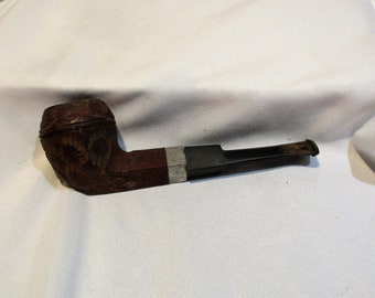 Pipe, Old Smoking Pipe, Vintage Tobacco Pipe, Suffolk Algerian Briar Old Used Pipe