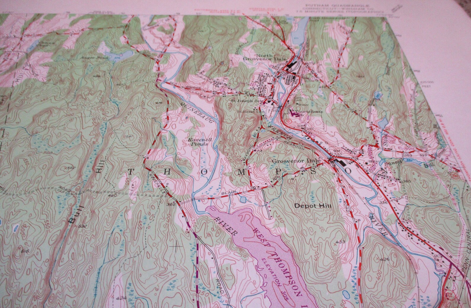 1970 Connecticut Topographical Map Woodstock and North - Etsy