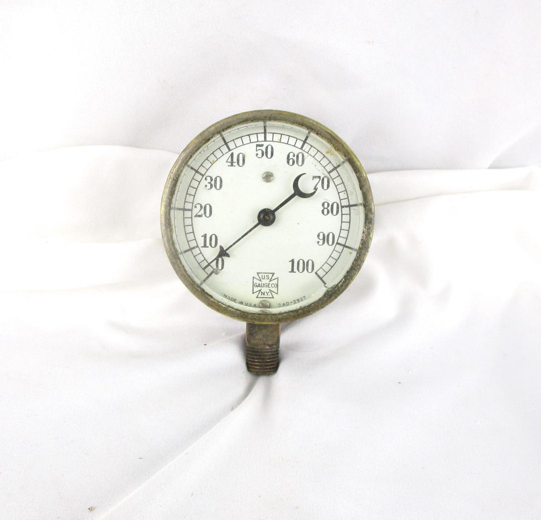 1920s US Gauge PSI Pressure Gauge - Industrial Salvage - Etsy