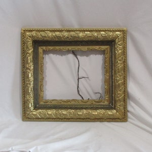 Antique Gold Wood Picture Frame: Neoclassical Art Salvage