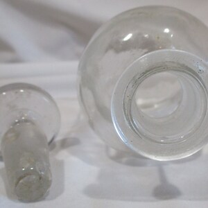 Vintage Wheaton Apothecary Bottle: Embossed Sodium Hydroxide, Frosted Stopper image 7