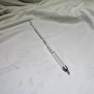 Hydrometer or Lactometer, Specific Gravity Gauge, Large Antique Scientific Instrument, Dairy Laboratory Salvage