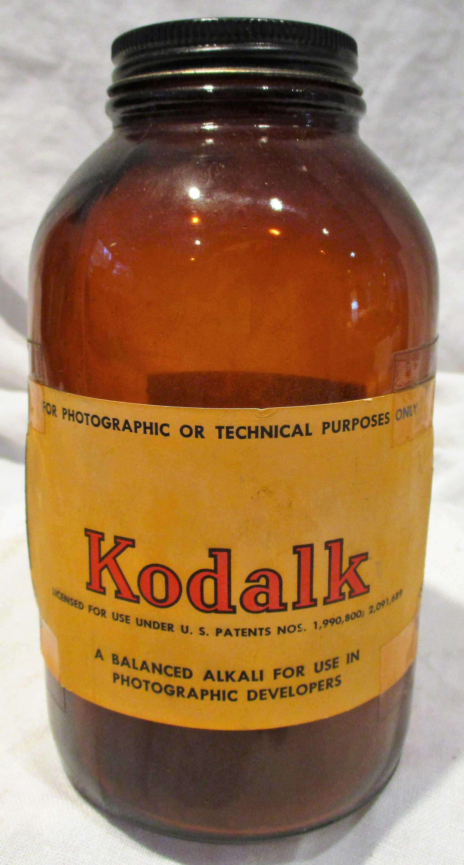 Vintage-Eastman Kodak-Vidrio Jarra de medición química fotográfico 