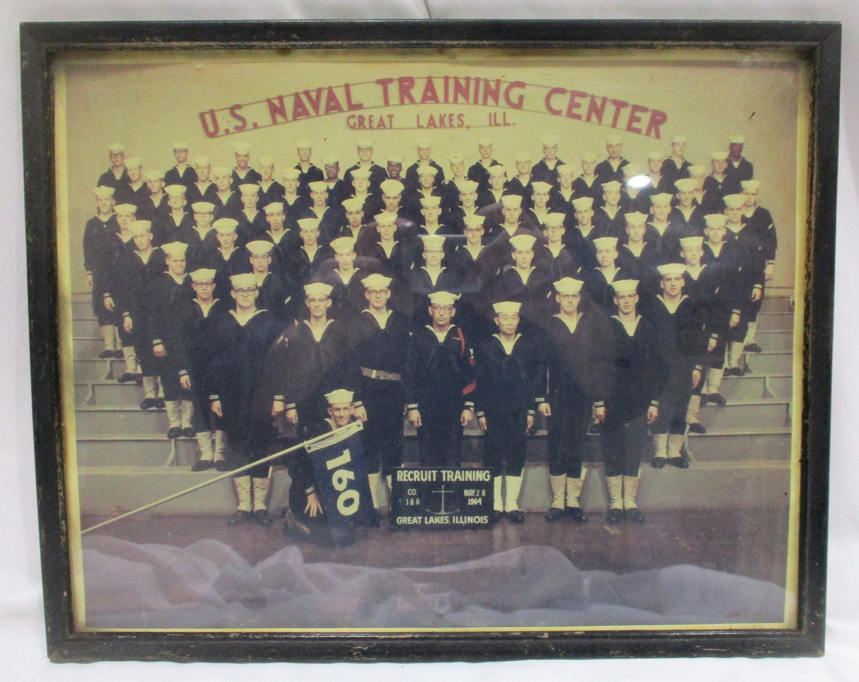 1964 US Navy Boot Camp Photo, Lakes Framed Military Print - Etsy