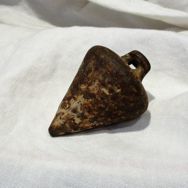 Massive Heavy Old Metal Plumb Bob - Antique Hardware and Tool Salvage