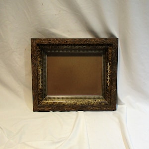 1800s East Lake or Victorian Transitional Picture Frame, Smoky Details, Great Art Salvage