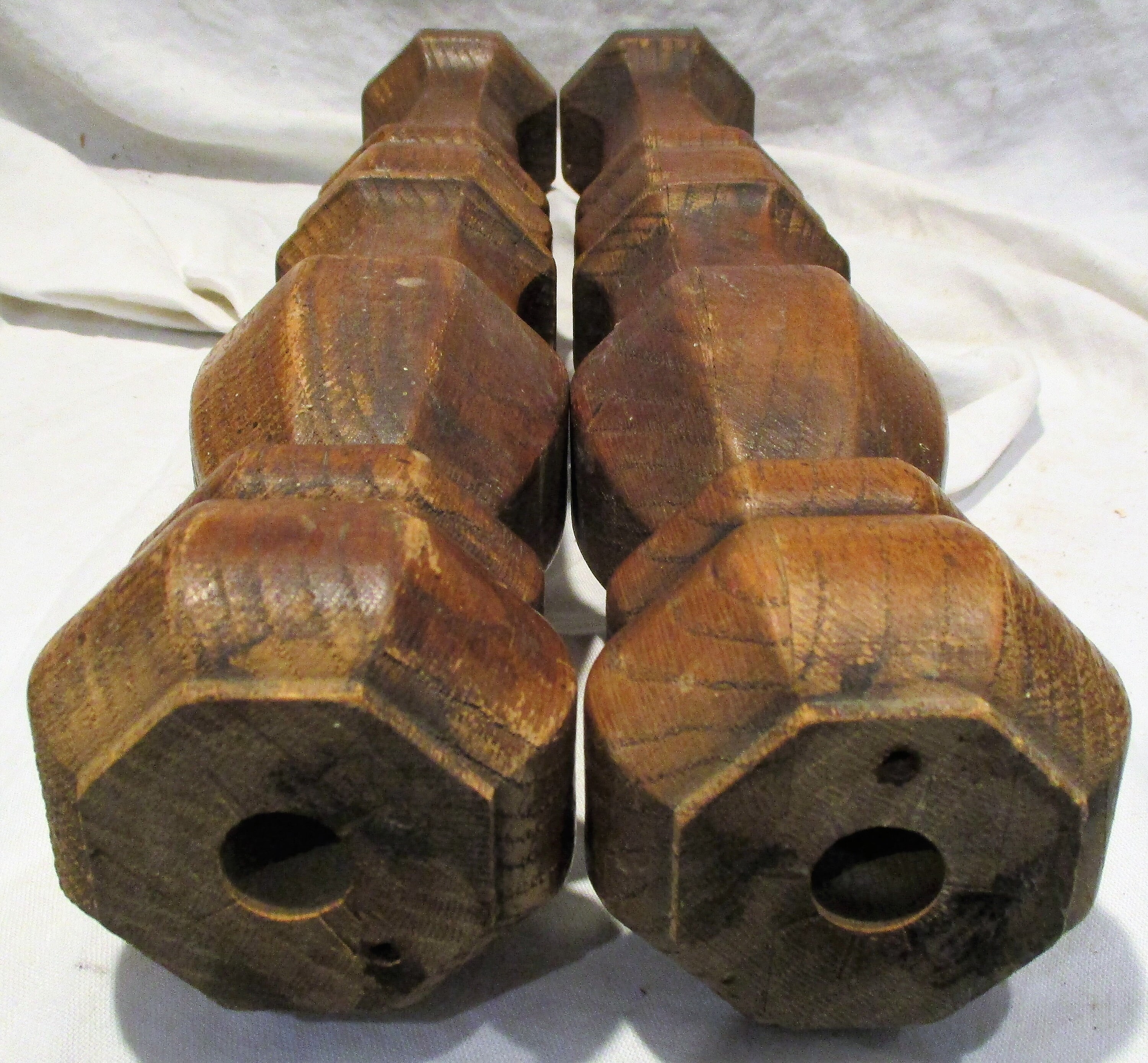 Jacobean Legs Ornate Very Old Pair of Turned and Carved Wood Etsy