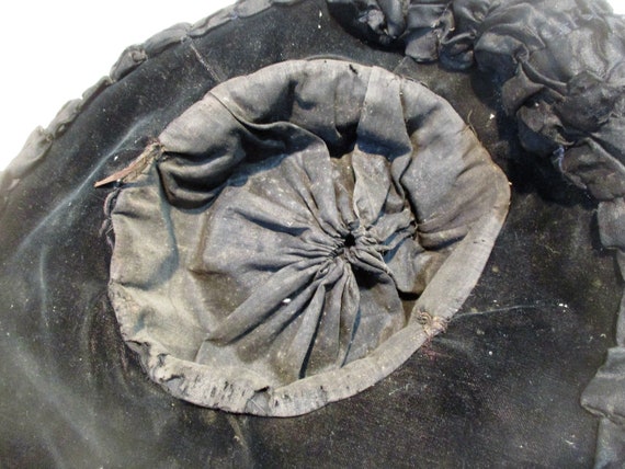 Amish Mourning Hat, Vintage Women's Black Mournin… - image 8