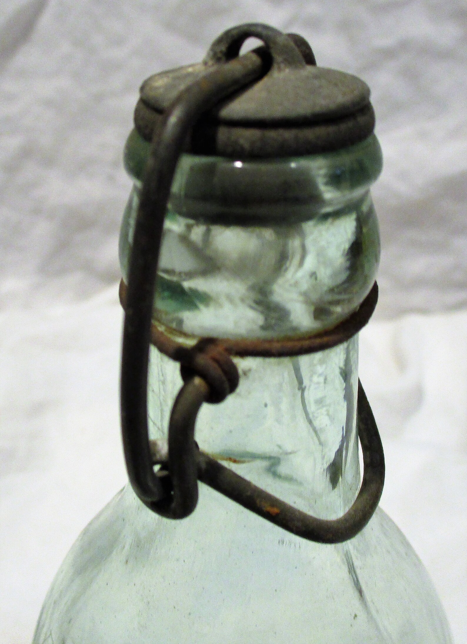Glass Bottle Antique Hand Blown Aqua Bottle Old Glass Etsy