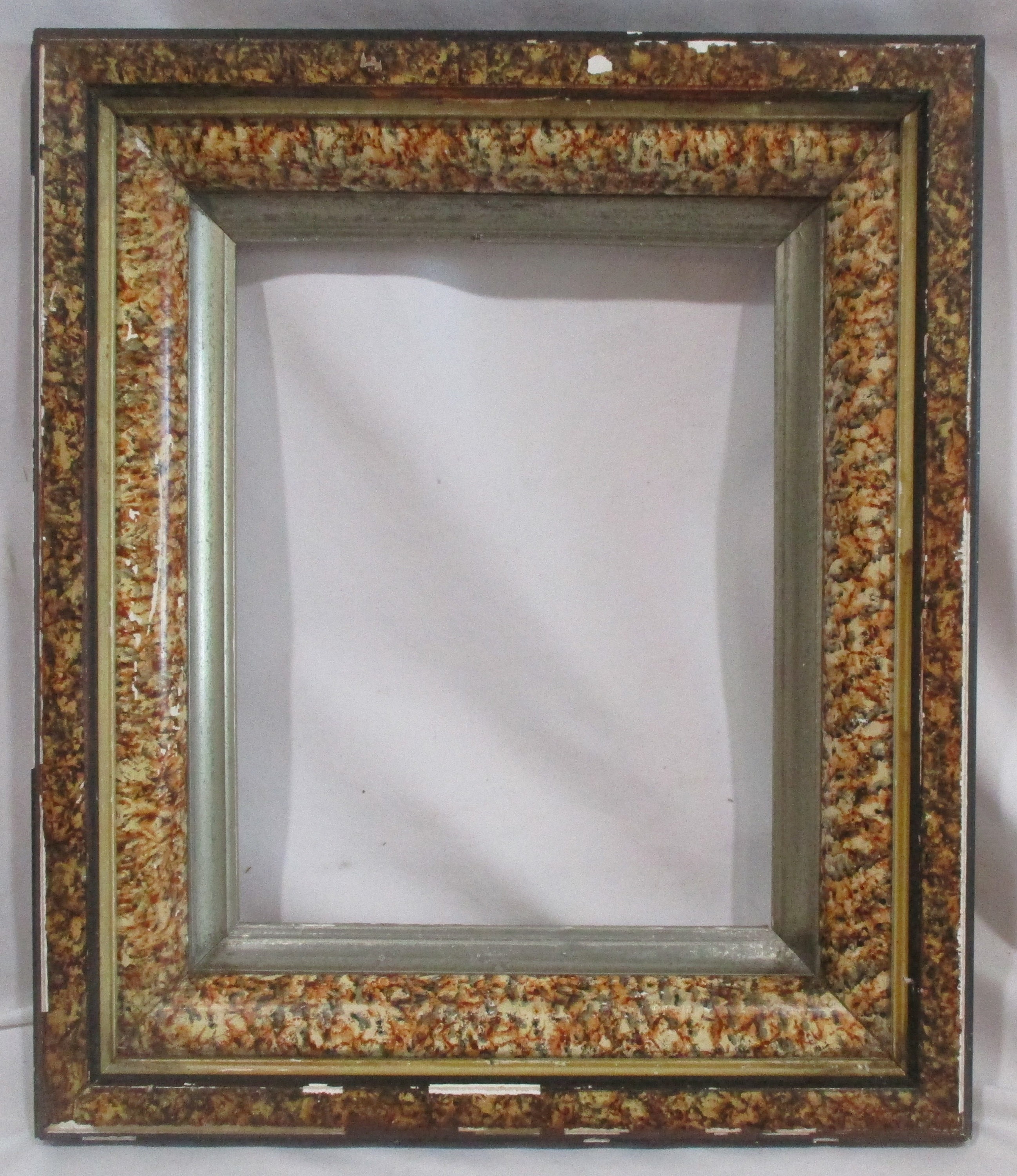 1800s East Lake or Victorian Antique Picture Frame, Tortoise
