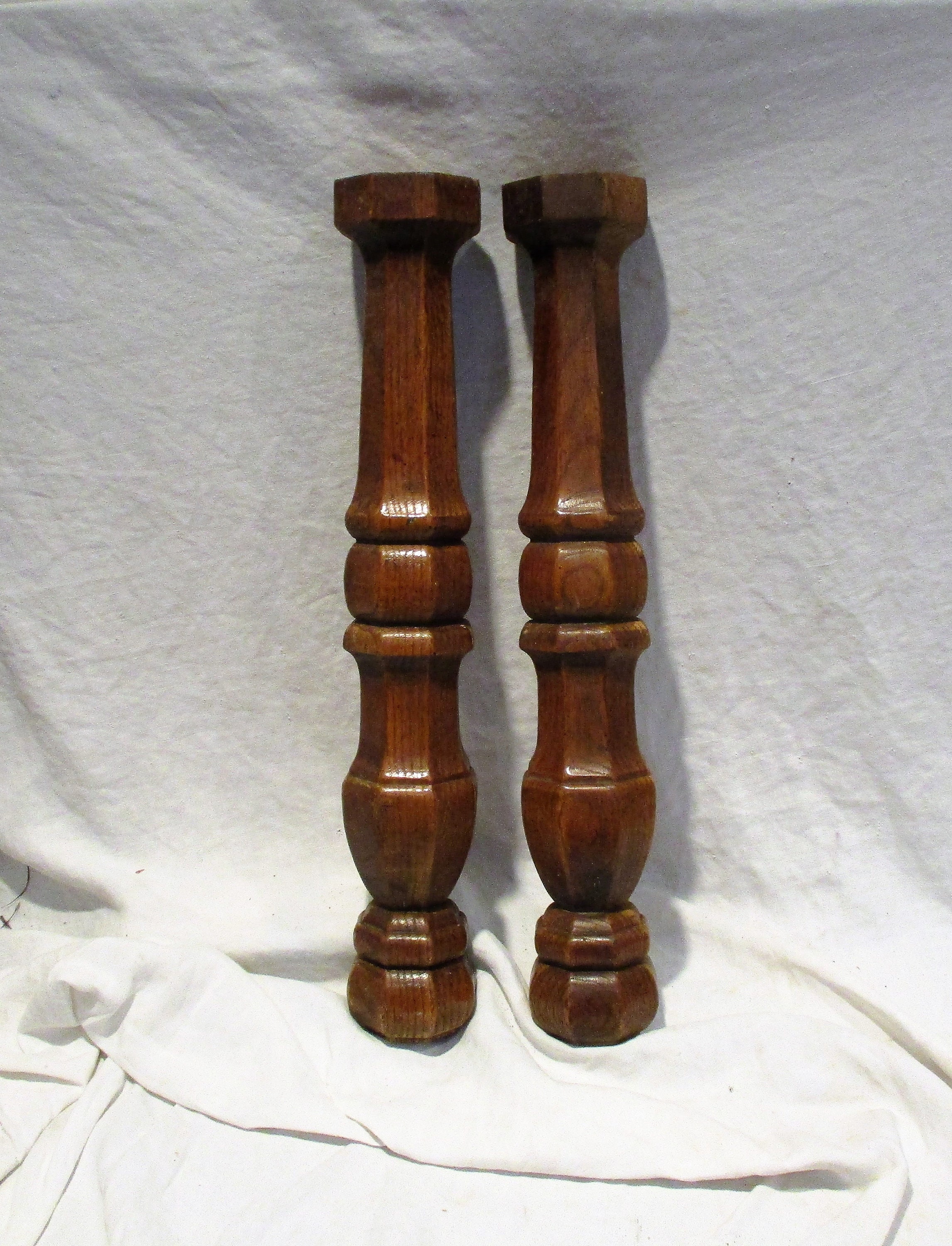 Jacobean Legs Ornate Very Old Pair of Turned and Carved Wood Etsy