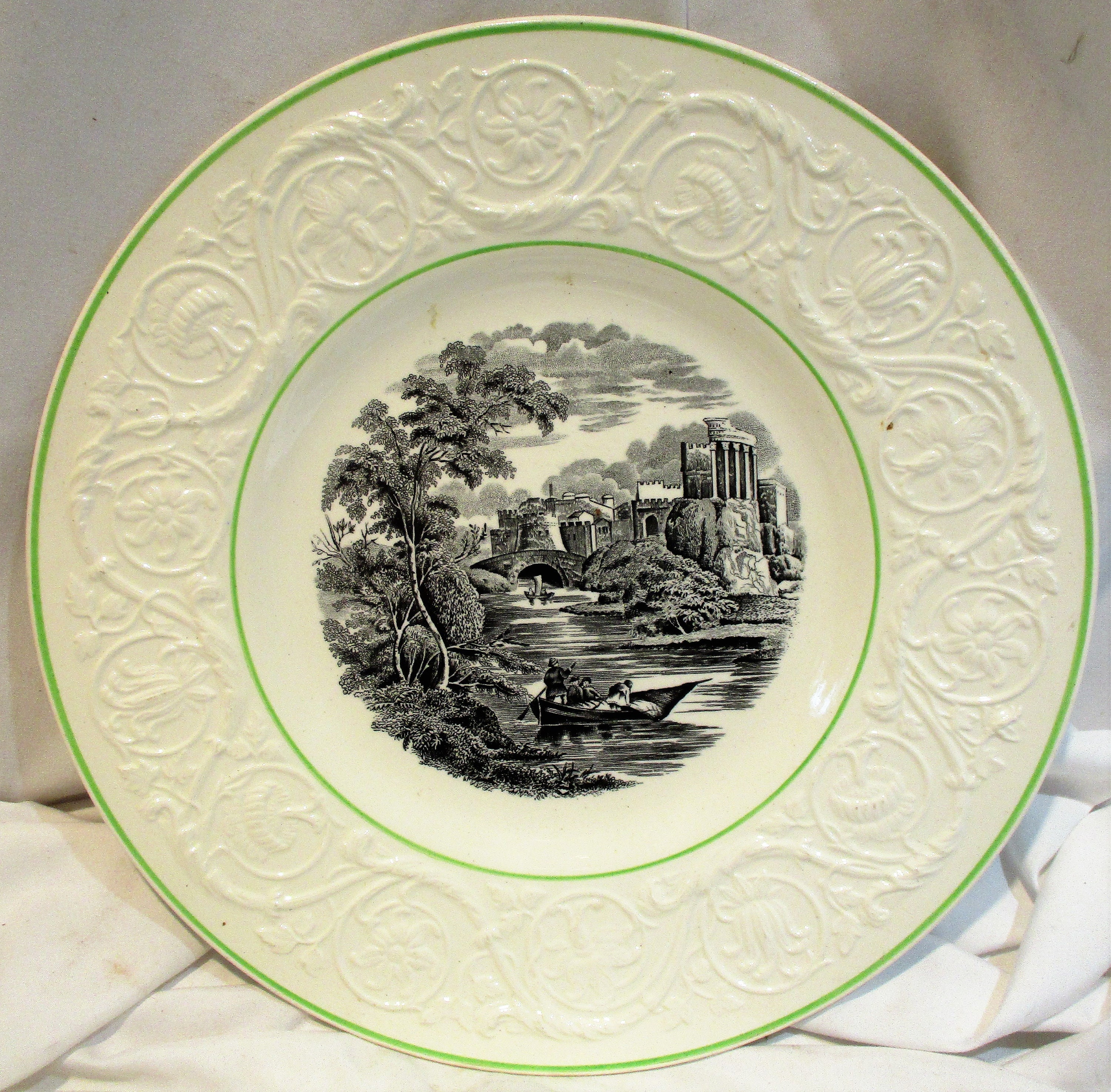 Victorian Wedgwood Plates: English Country Transferware, Set of 4