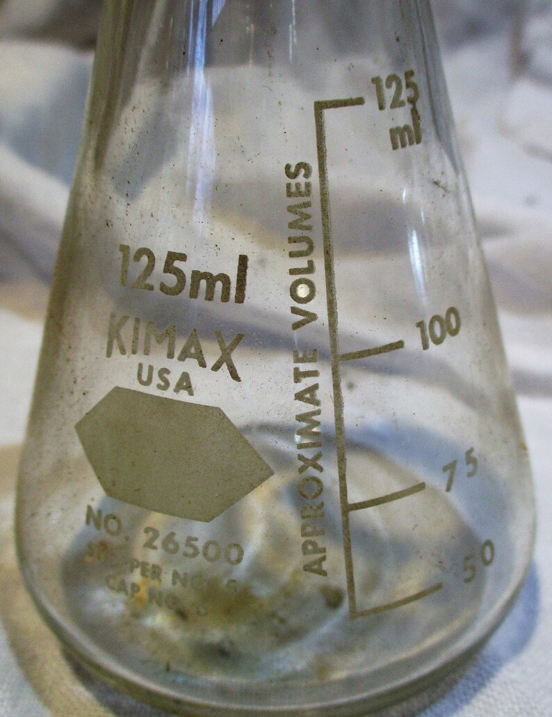 Lab Glass Set of 3 Different Sizes Kimax Apothecary Etsy