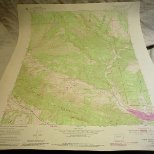 1982 Colorado Topographical Map: Rifle Creek, Horse Mountain