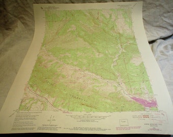 1982 Colorado Topographical Map: Rifle Creek, Horse Mountain