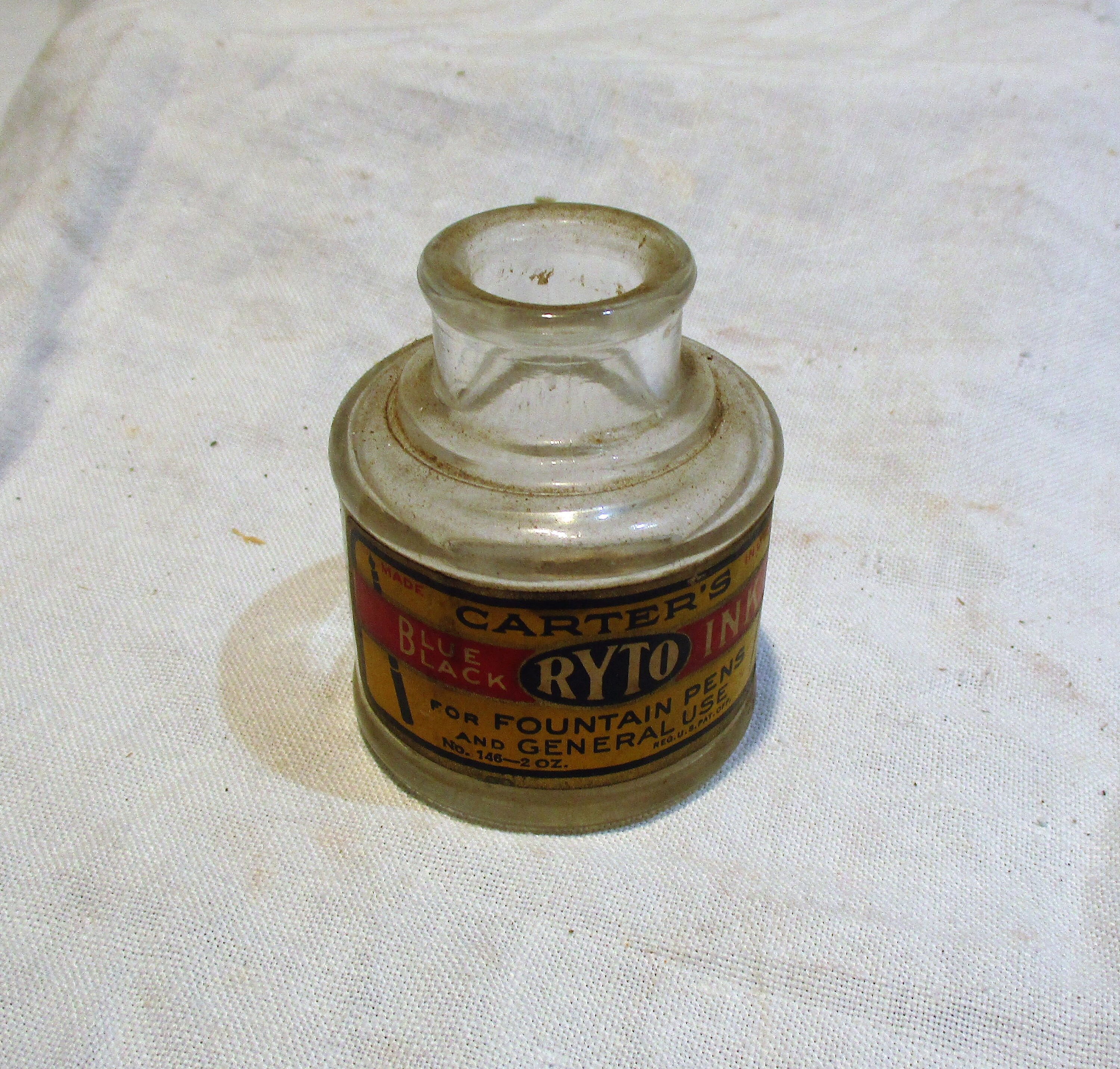 Ink Bottle Old Carter's Ink American Bottle Vintage Etsy
