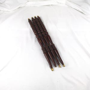 4 Spindles, Furniture Fragments, Hand Turned Stretchers, Vintage Furniture Salvage