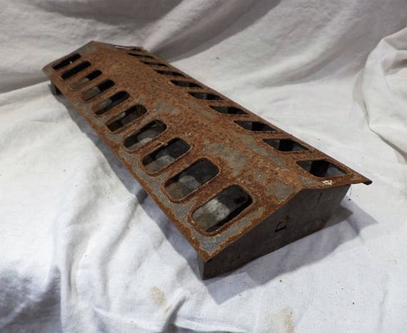 Chicken Feeder Vintage Galvanized Farm Salvage Old Barn Etsy