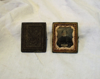 Old Photograph, Daguerreotype, Portrait, Antique Western Black and White Photo