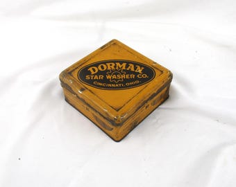 Vintage Dorman Products Metal Organizer Box with Woodruff Keys