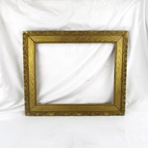 Vintage Rococo Gold Wood Picture Frame: 11x14 Art Salvage