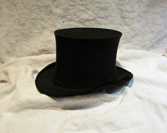 Vintage Hat, Antique Top Hat, Antique Millinery and Haberdashery, Vintage American Clothing and Costume