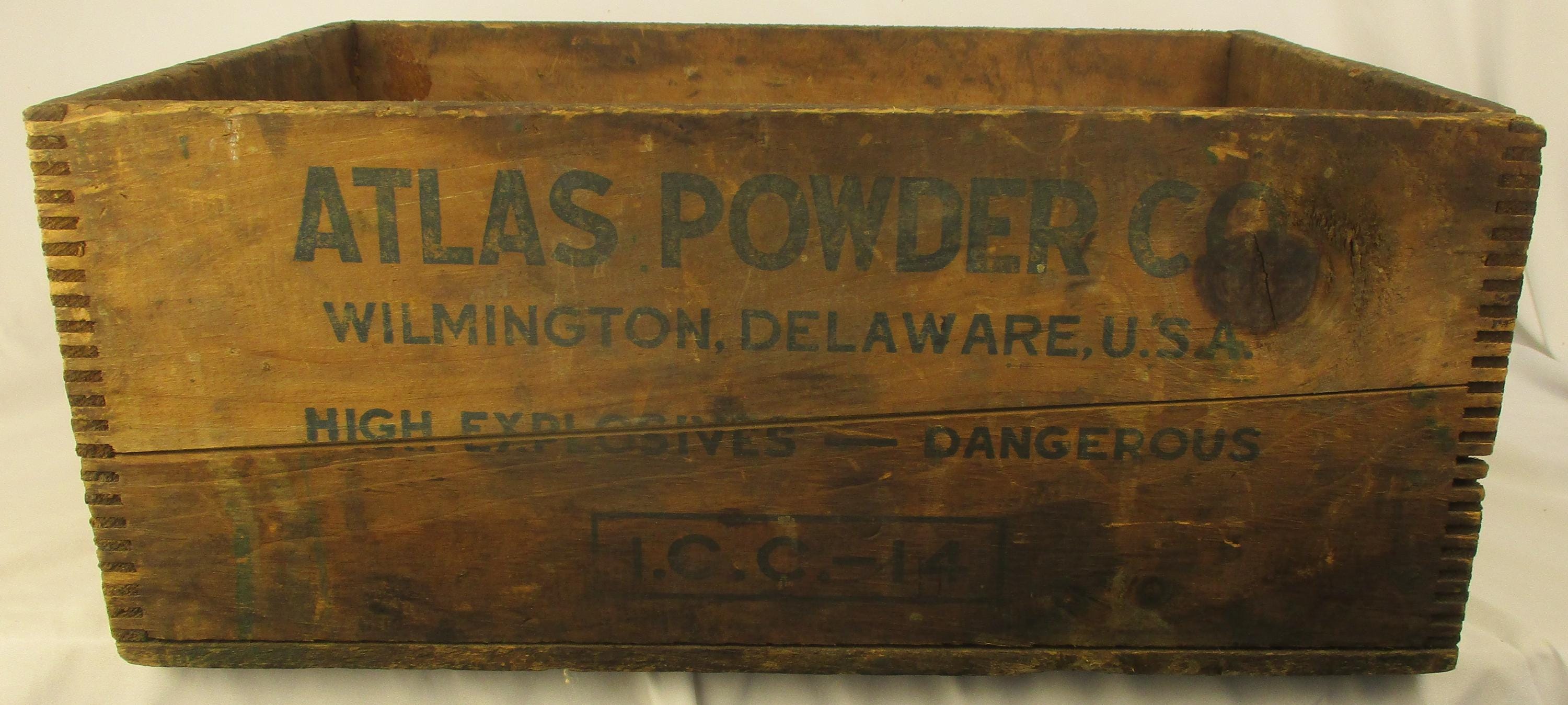Antique Atlas Powder Company Wood Crate: Explosives Box - Etsy