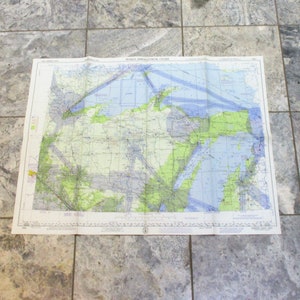 1963 Aeronautical Map: Green Bay, Michigan Upper Peninsula, Wisconsin
