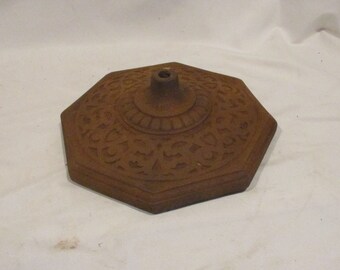 Lamp Base, Art Nouveau, Vintage Lighting Salvage, Large Lamp Part, Repurpose