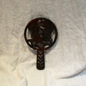 Trivet, Wilton Patriotic Eagles and Snake Cast Metal Pot Stand or Plant Stand
