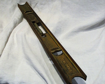 Stanley Level, Old Steelworker's or Machinist's Level, Carpentry and Woodworking Tool, Vintage Workshop Salvage