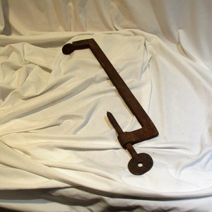 Blacksmith Made C Clamp: Antique Lathe Tool, Industrial Salvage