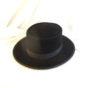 Amish Black Wool Vintage Hat: Flying Cloud Hat Company - Etsy