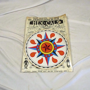 Vintage Pennsylvania Dutch Hex Sign Sticker: Pinwheel Barn Decor