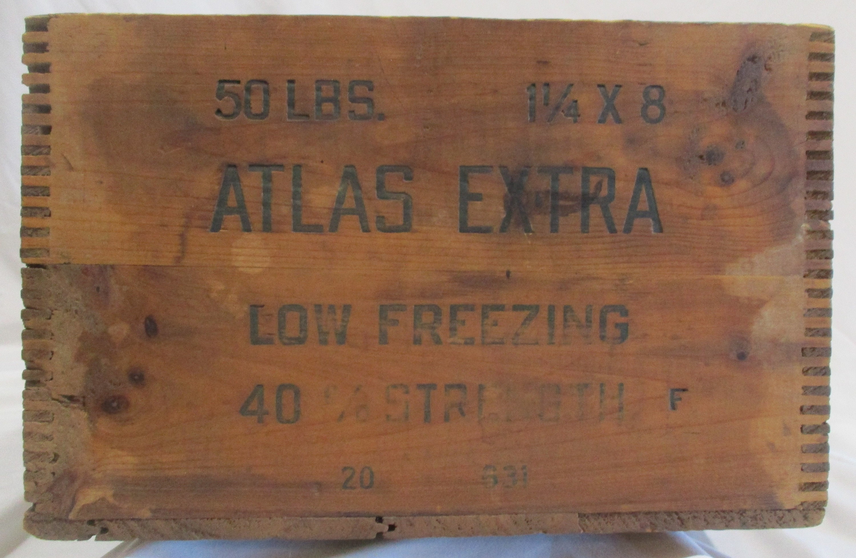 Vintage Atlas Powder Co. Wood Crate: WW2 Era Explosives Box - Etsy