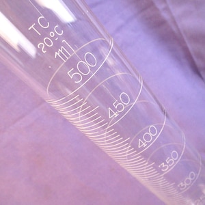 Vintage Pyrex Lab Flask: Tall 500 ML Beaker, Bar Accessory