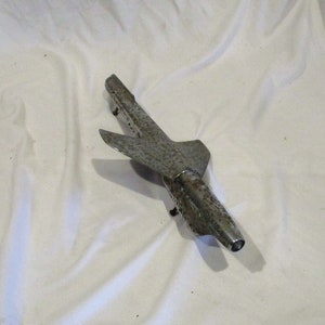 Hood Ornament, 1950s Space Age Pontiac or Oldsmobile (?), Swept Back Wings, Antique Car Parts Salvage