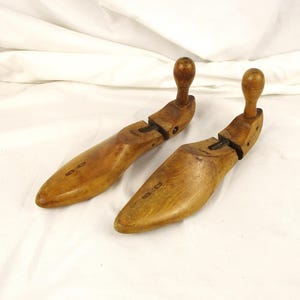 Articulating Shoe Molds, Antique Pair, Old Cobbler and Shoe Maker Factory Salvage