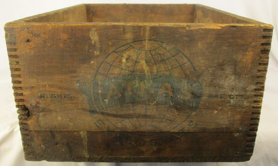 Antique Atlas Powder Company Wood Crate: Explosives Box - Etsy