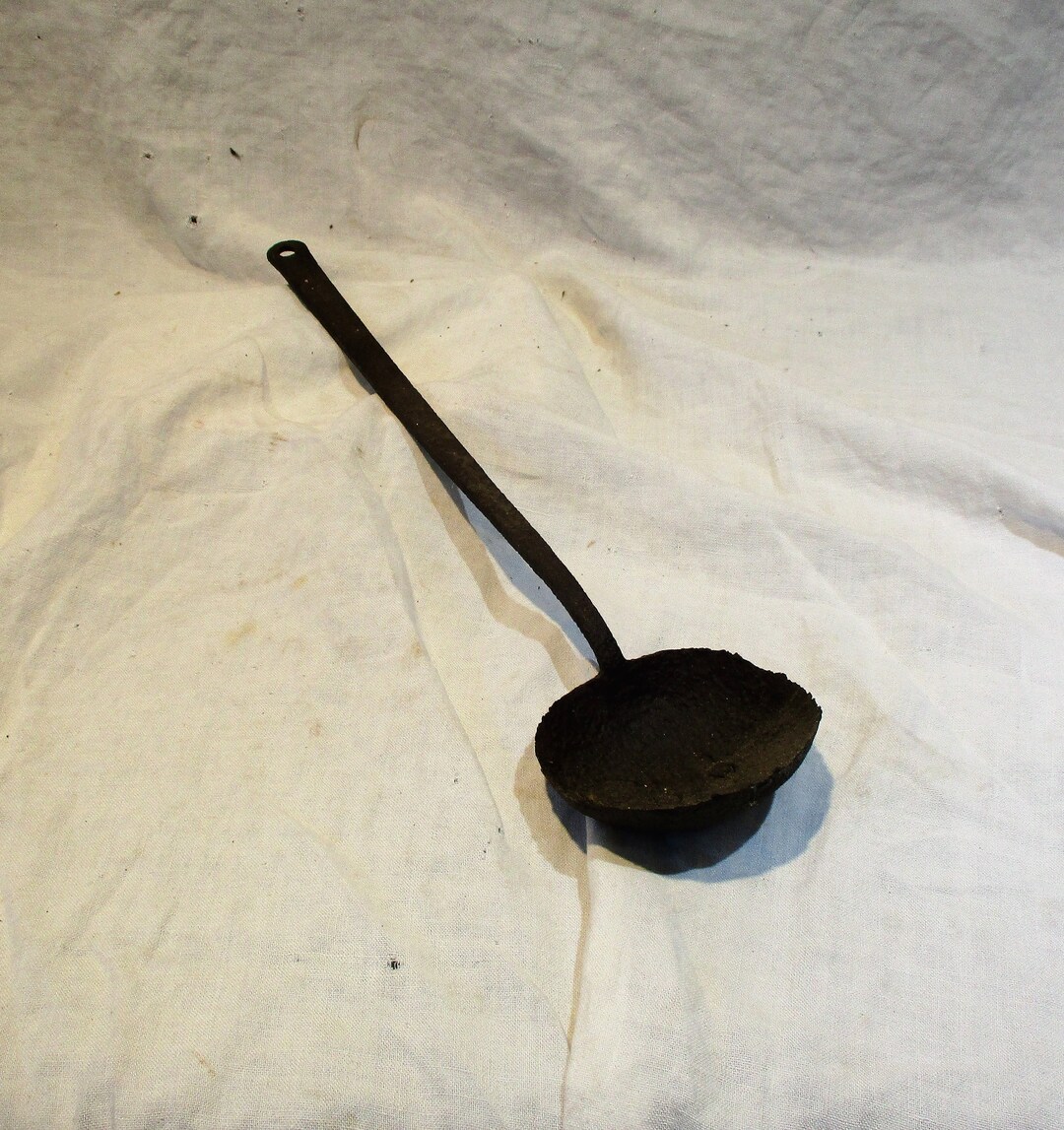 Metal Crucible, Antique Industrial Smelting Tool, Unmarked