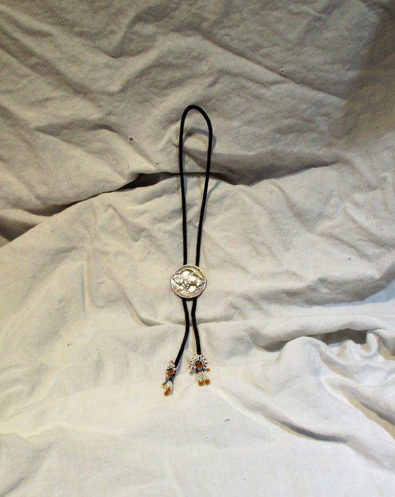 Western Bolo Tie, Vintage American West Wear, Men… - image 1